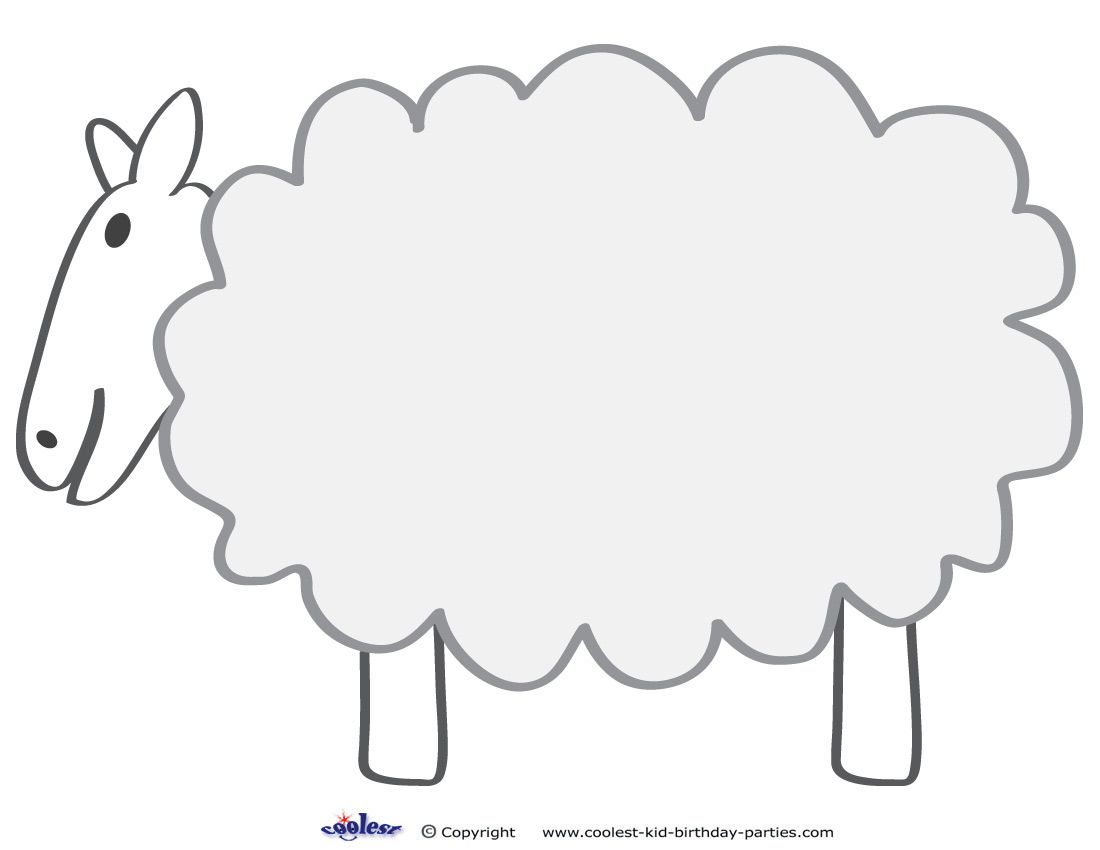 printable picture of a lamb